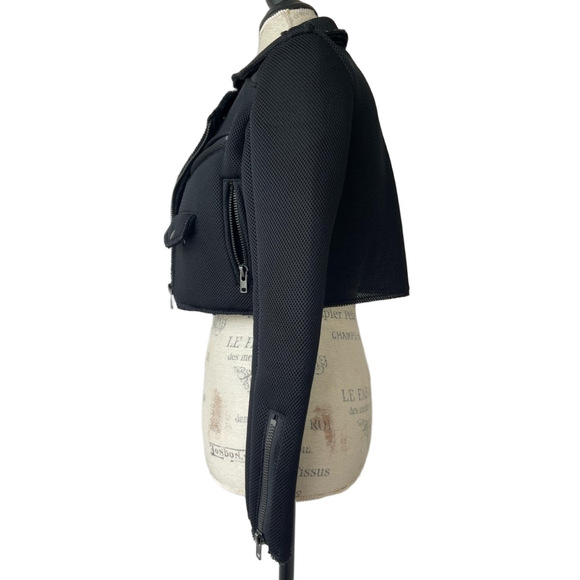 Cropped Mesh Moto jacket UNIF - Picture 8 of 12